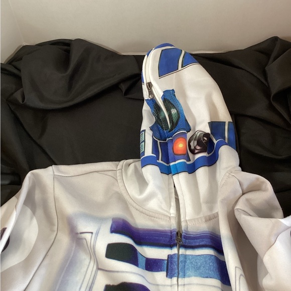 Star Wars R2-D2 Children Jacket in Blue and White Size MD - Picture 6 of 10